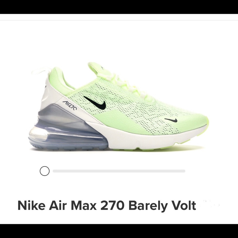 BRAND NEW GREEN NIKE AIR MAX 270 VOLT